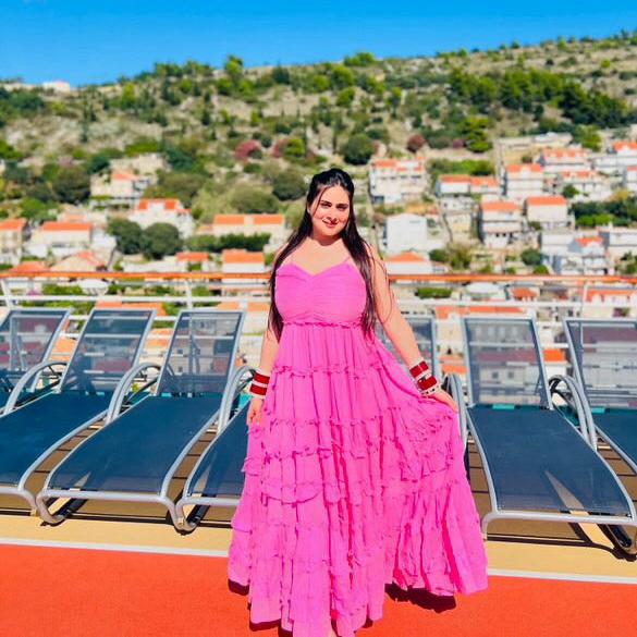 Utsav Pink Coast Cotton Dress
