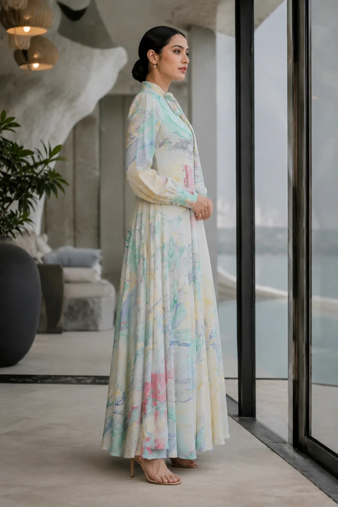 Utsav Abigail Marbled FD Maxi Dress