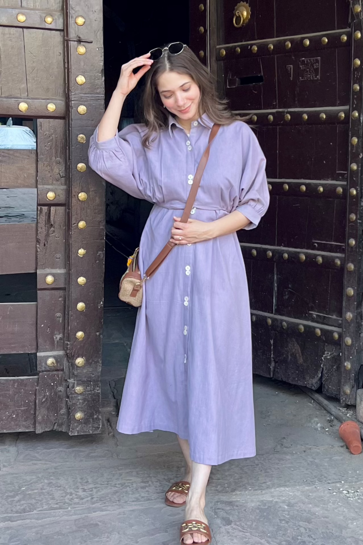 Utsav Lavender Grace Shirt Dress