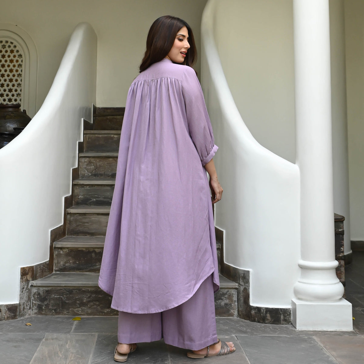 Utsav Cotton Lilac Coord Set