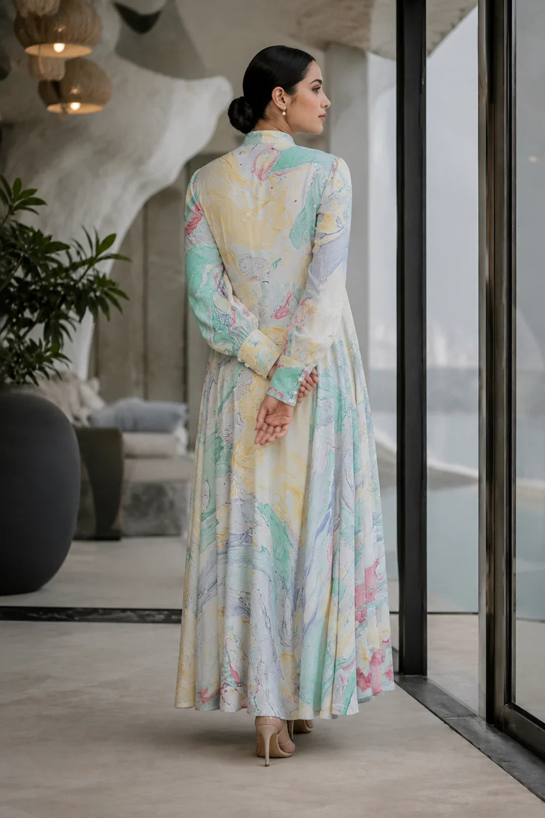 Utsav Abigail Marbled FD Maxi Dress