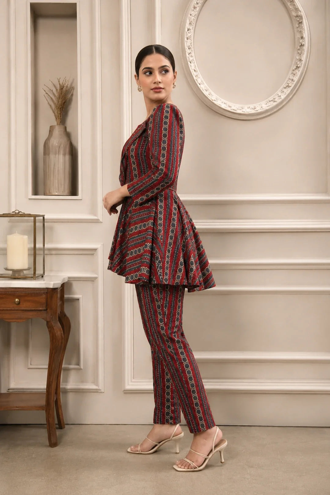 Utsav Shanaya Top-Pants & Blazer Set