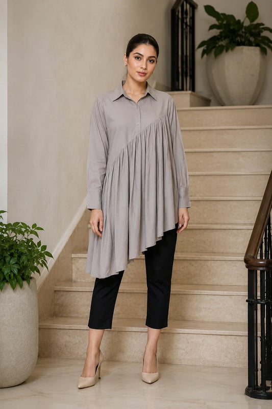 Utsav Grey Fall Co-Ord Set