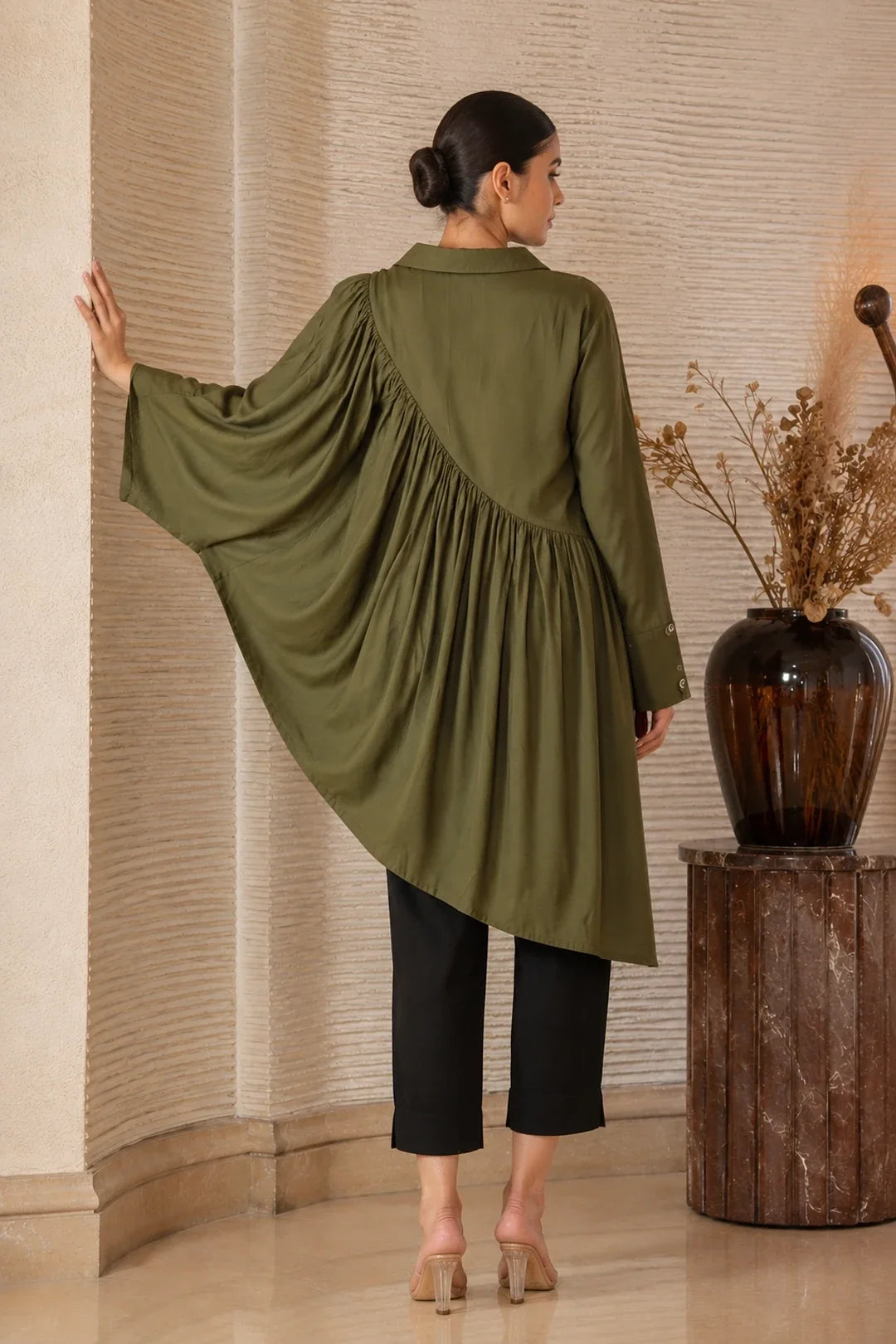 Utsav Olive Fall Co-Ord Set