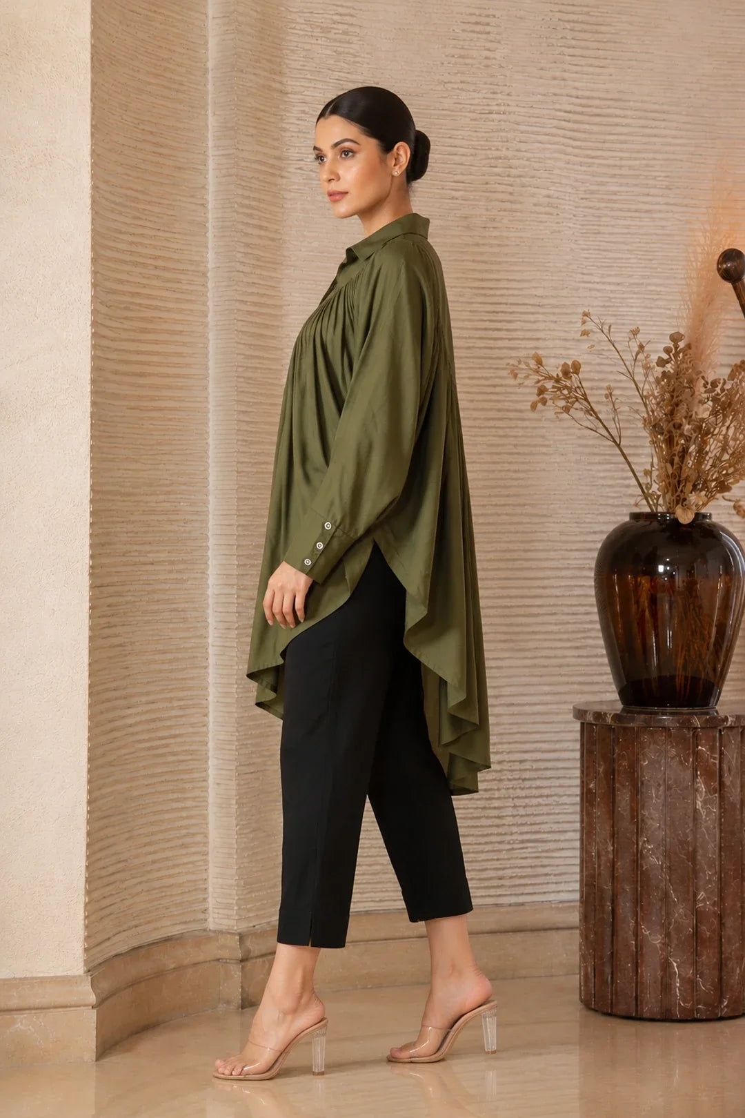 Utsav Olive Fall Co-Ord Set