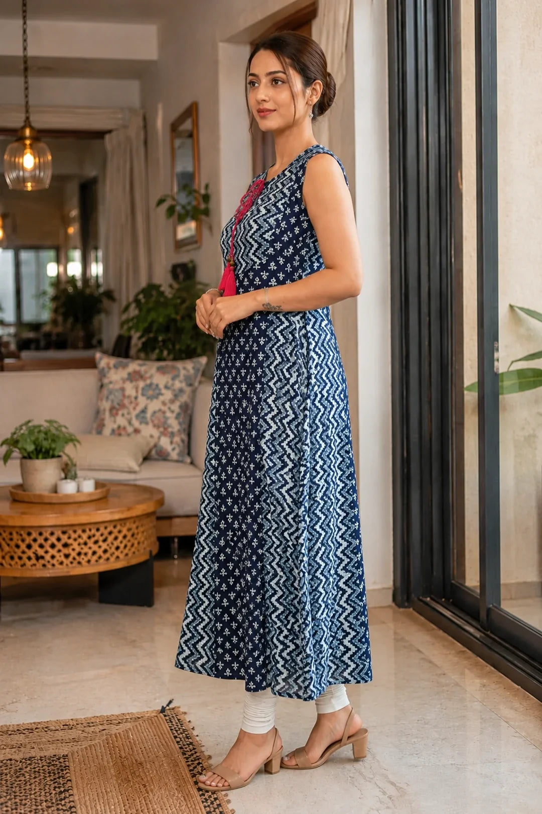Utsav Anvika Printed A-Line Kurta
