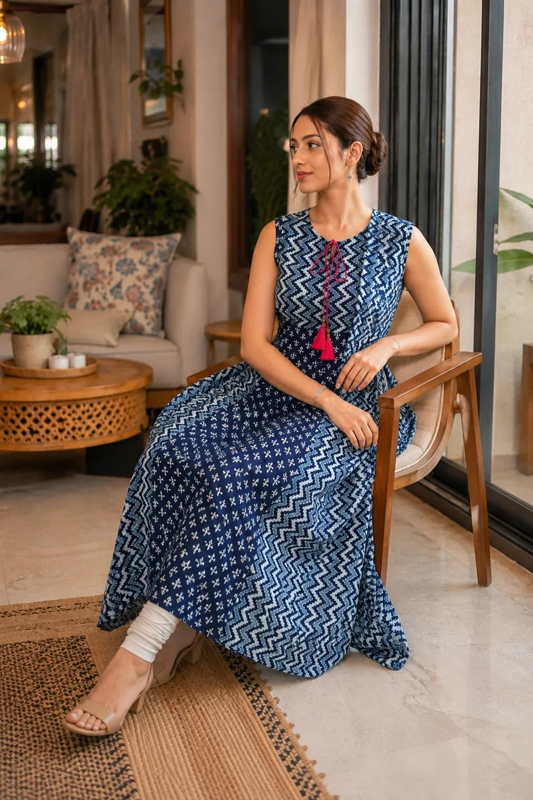 Utsav Anvika Printed A-Line Kurta