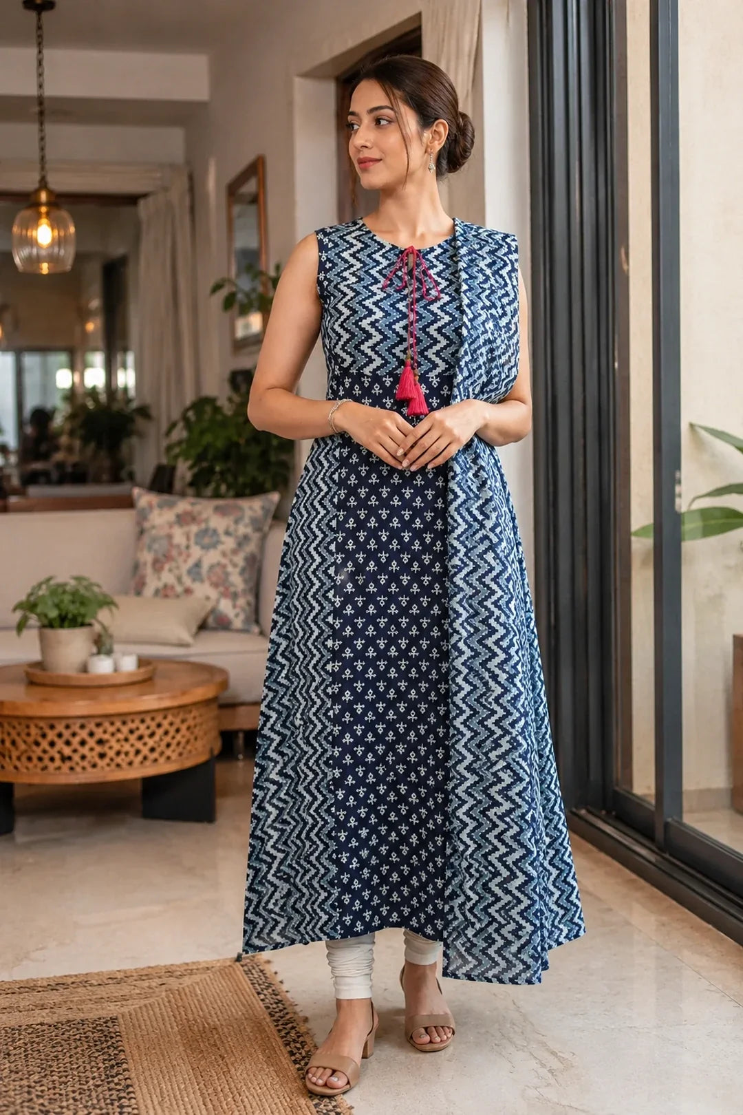 Utsav Anvika Printed A-Line Kurta