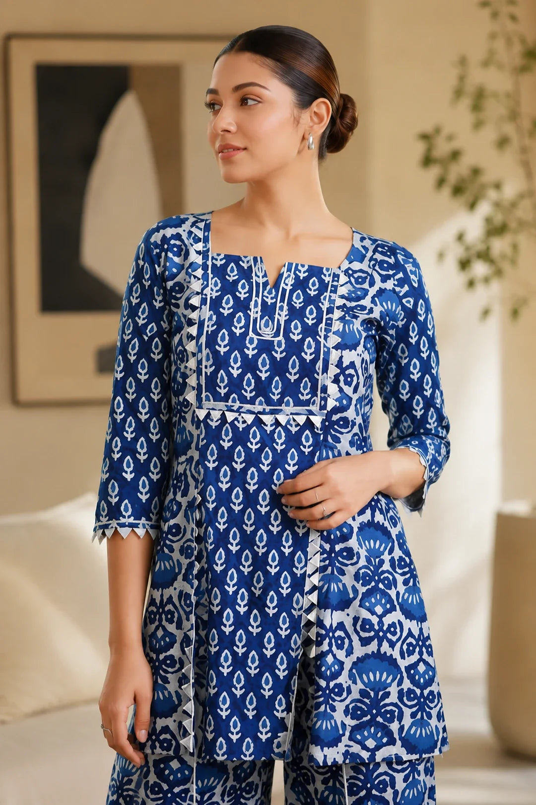 Utsav Indigo Arian Sharara Set