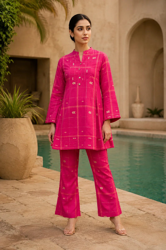 Utsav Amara A-Line Kurta & Bootcut Pants Set