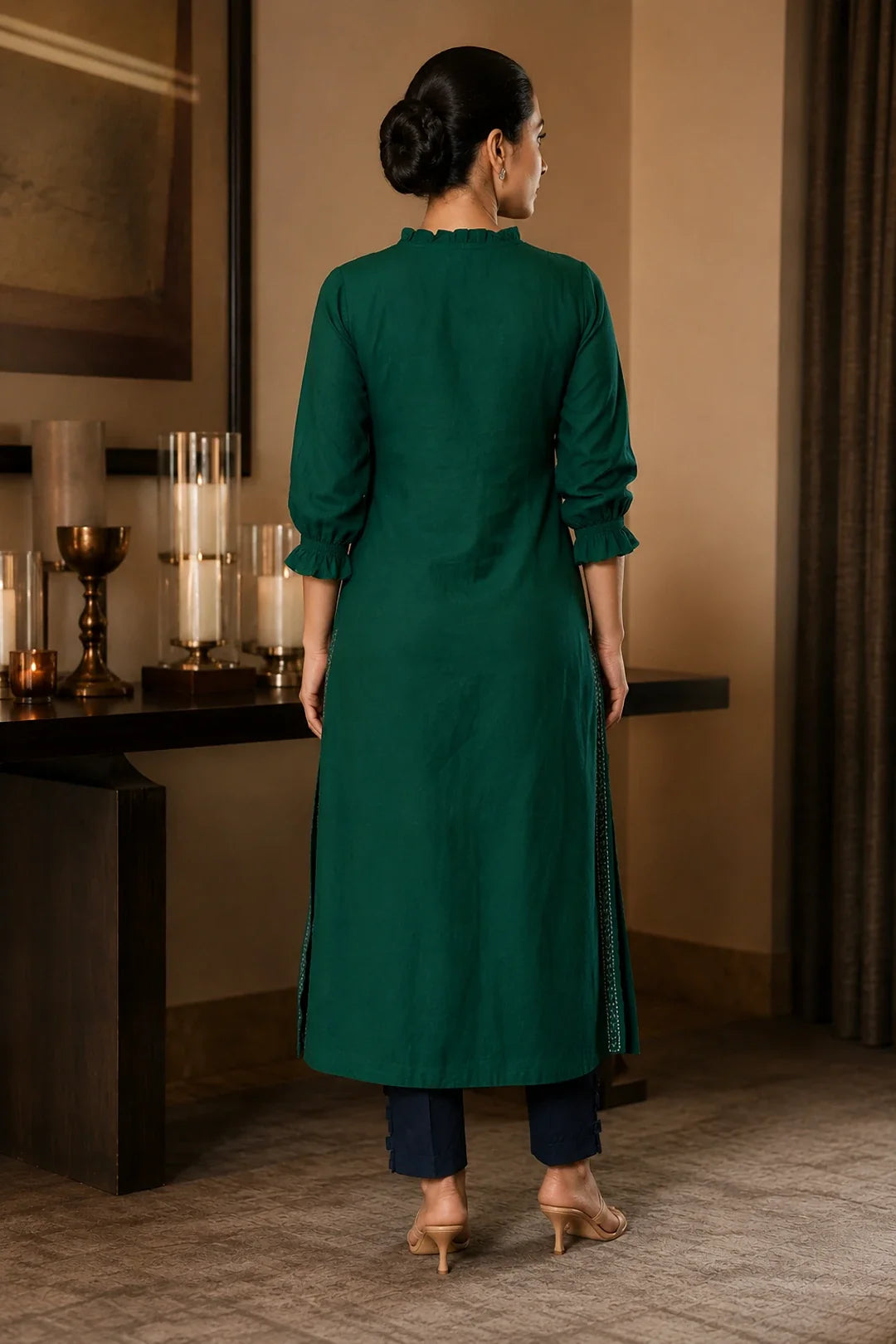 Utsav Aavideep Green Kurta & Pants Set