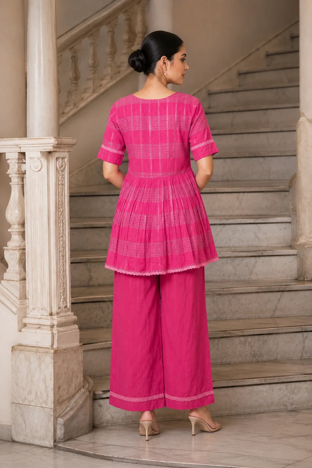 Utsav Luminous Pink Co-Ord Set