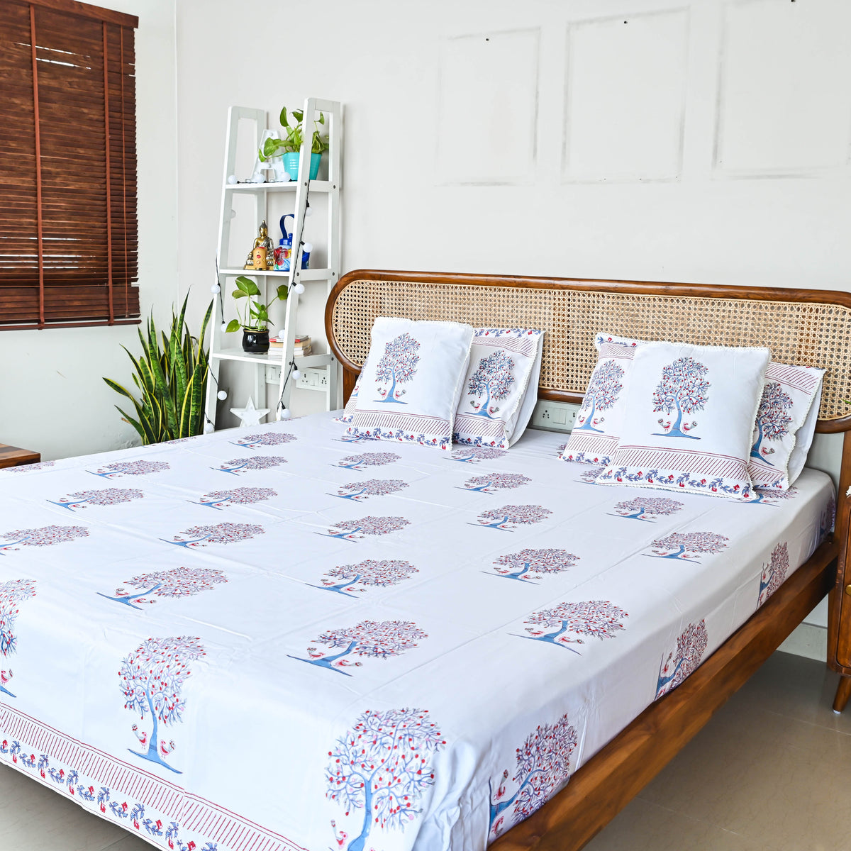Cotton Handblock printed Bedsheet