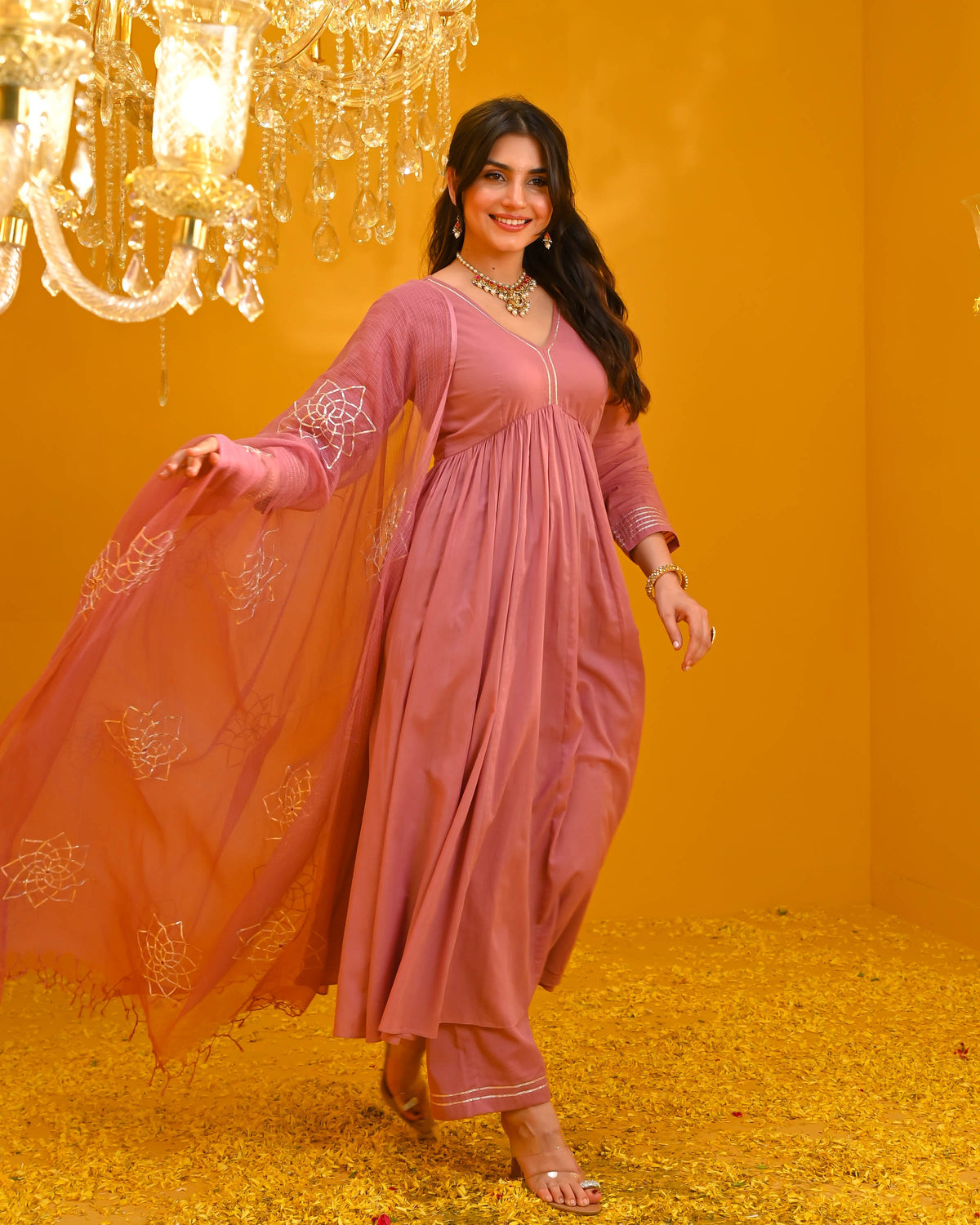 Utsav Charvi Cotton Suit Set