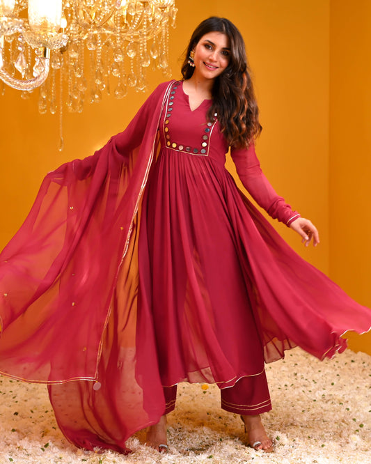 Utsav Vedika Georgette Suit Set