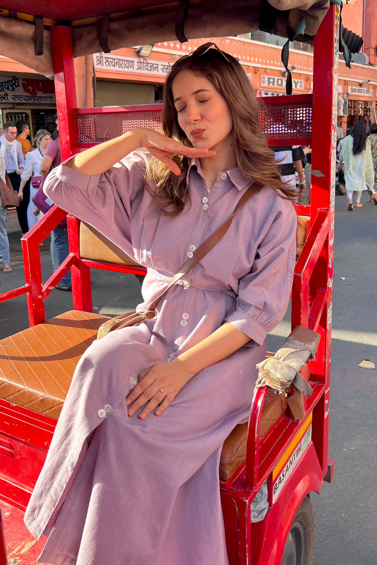 Utsav Lavender Grace Shirt Dress