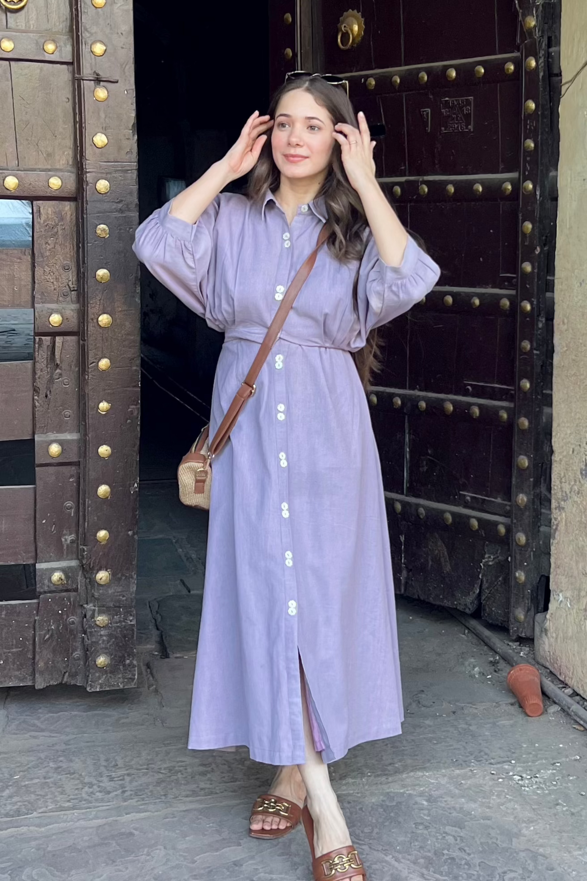 Utsav Lavender Grace Shirt Dress