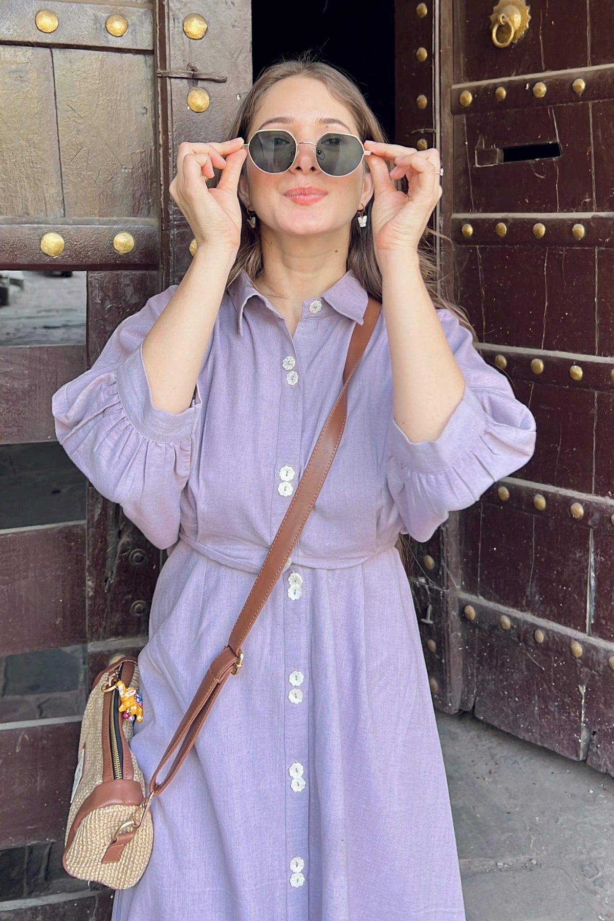 Utsav Lavender Grace Shirt Dress