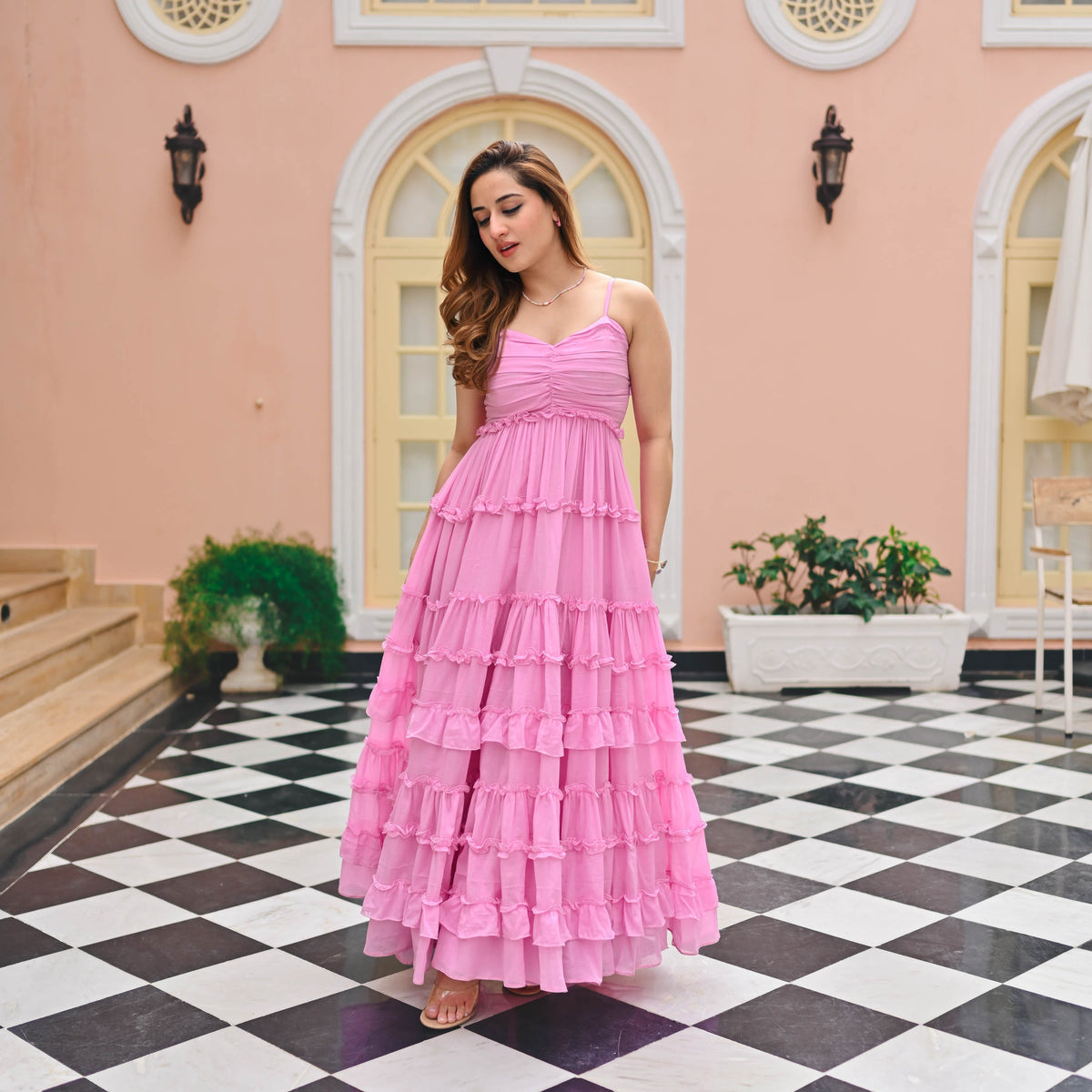 Utsav Pink Coast Cotton Dress