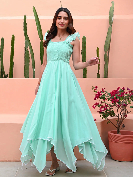 Utsav Island Highlow Cotton Dress