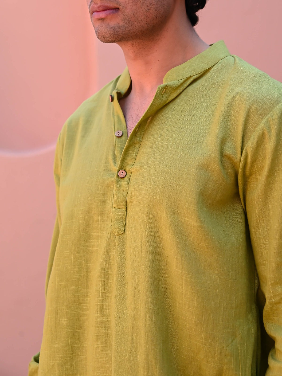 Utsav Ligh Olive Men Long Kurta