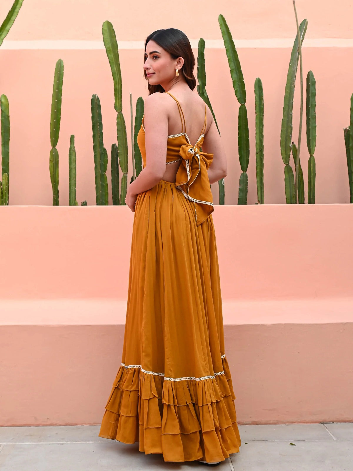 Utsav Marigold Cotton Dress
