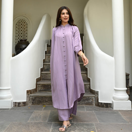 Utsav Cotton Lilac Coord Set