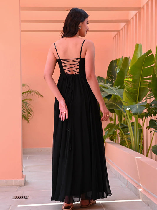 Utsav Black Criss Cross Dress